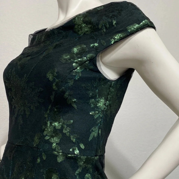 Antonio Melani Gwen Sequin Mesh Sheath Cocktail Dress - Picture 4 of 7